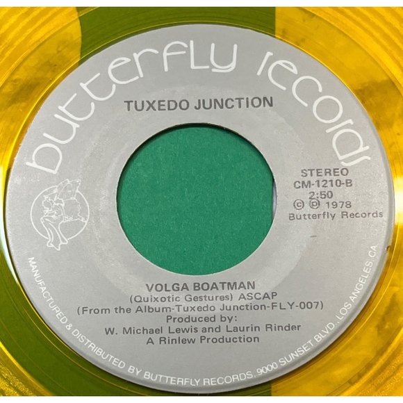 Tuxedo Junction Moonlight Serenade / Volga Boatman 1978 Disco Funk Yellow Vinyl - Picture 2 of 6